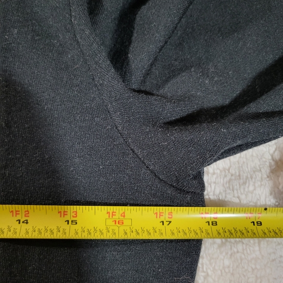 Marc O'Polo Womens Asymmetric Zip Long Sleeve Solid Black Sweatshirt Size Large - Picture 9 of 13